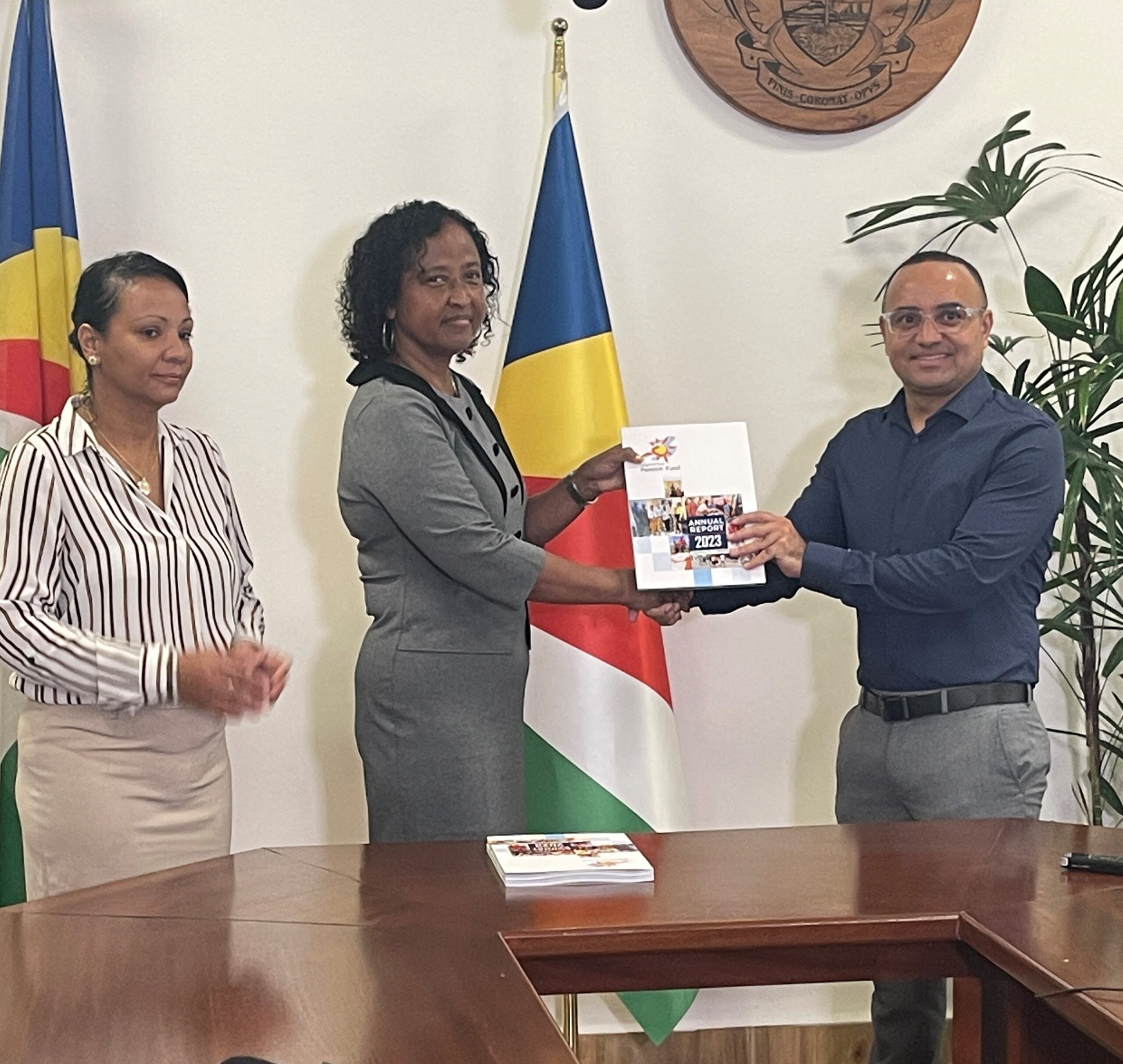 Spf Annual Report 2023 Handing Over Seychelles Pension Fund 5873